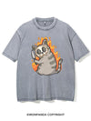 ANGRY SKELETON KITTEN KILLER VINTAGE GYM SHIRT