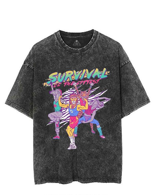 Survival Of The Fittest VINTAGE GYM SHIRT