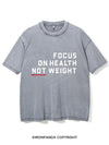 FOCUS ON HEALTH NOT WEIGHT VINTAGE GYM SHIRT