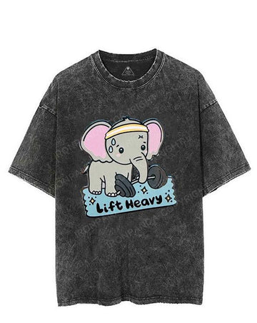 Lift Heavy Elephant VINTAGE GYM SHIRT