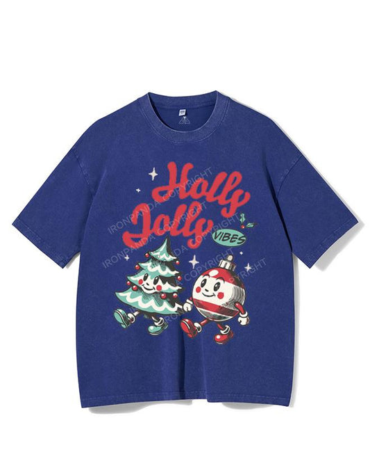 HOLLY JOLLY VIBES VINTAGE GYM SHIRT