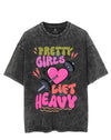 PRETTY GIRLS LIFT HEAVY VINTAGE GYM SHIRT