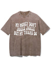 MY MONEY DON'T JIGGLE JIGGLE BUT MY THINGS DO VINTAGE GYM SHIRT