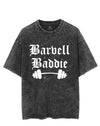 BARBELL BADDIE VINTAGE GYM SHIRT