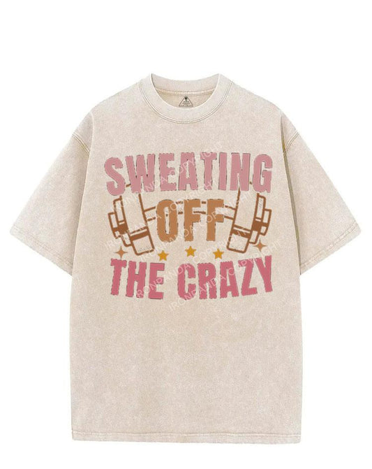 SWEATING OFF THE CRAZY VINTAGE GYM SHIRT