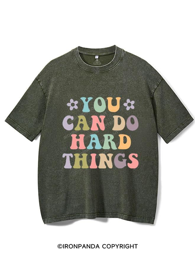 YOU CAN DO HARD THINGS VINTAGE GYM SHIRT
