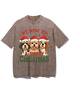 WE WOOF YOU A MERRY CHRISTMAS VINTAGE GYM SHIRT