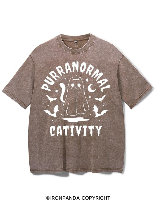 PURRANORMAL CATIVITY VINTAGE GYM SHIRT