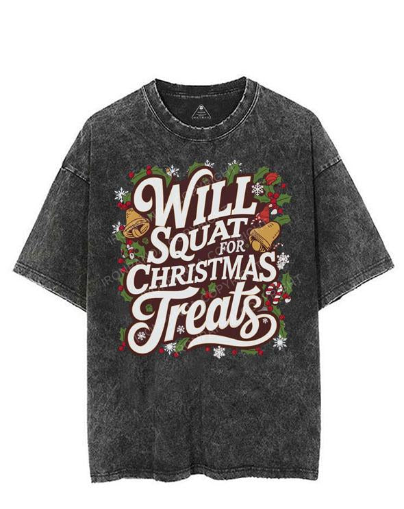 WILL SQUAT FOR CHRISTMAS TREATS VINTAGE GYM SHIRT