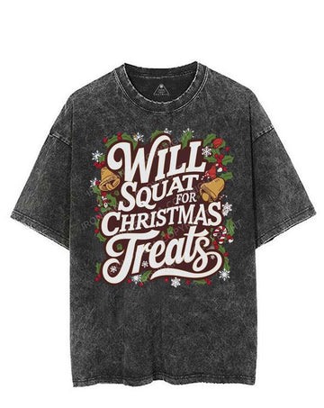 WILL SQUAT FOR CHRISTMAS TREATS VINTAGE GYM SHIRT