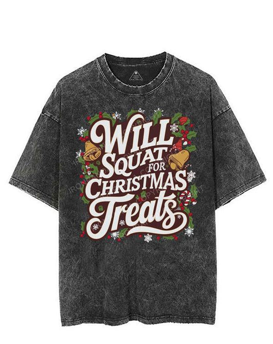 WILL SQUAT FOR CHRISTMAS TREATS VINTAGE GYM SHIRT