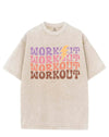 WORKOUT WORKOUT VINTAGE GYM SHIRT