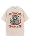 NO DATE NO DRAMA JUST CHOCOLATE VINTAGE GYM SHIRT