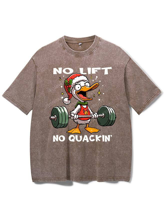 NO LIFT NO QUACKIN' VINTAGE GYM SHIRT