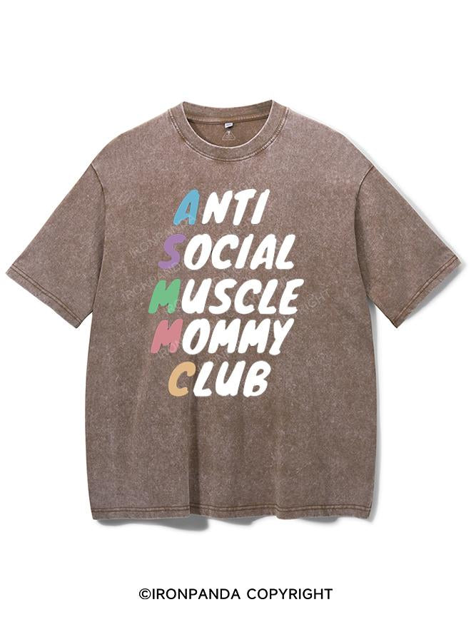ANTI SOCIAL MUSCLE MOMMY CLUB VINTAGE GYM SHIRT
