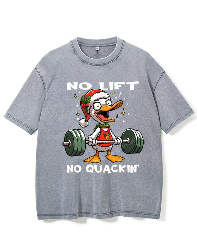 NO LIFT NO QUACKIN' VINTAGE GYM SHIRT