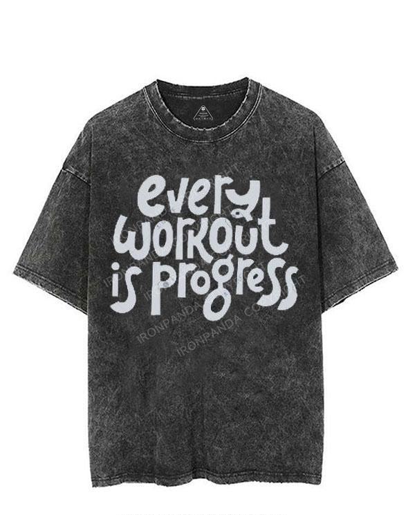 EVERY WORKOUT IS PROGRESS VINTAGE GYM SHIRT