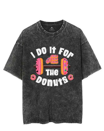 I Do It For  THE Donuts VINTAGE GYM SHIRT