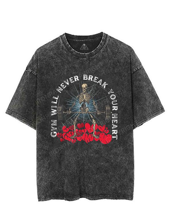 GYM WILL NEVER BREAK YOUR HEART VINTAGE GYM SHIRT