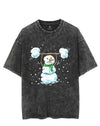 Christmas Weightlifting Snowman VINTAGE GYM SHIRT