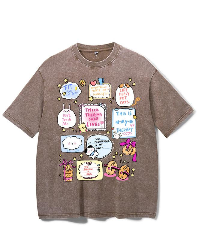 FITNESS THERAPY NOTES VINTAGE GYM SHIRT