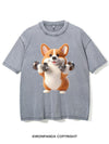 FIT CORGI VIBES VINTAGE GYM SHIRT