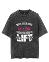 Move Over Boys Let A Girl Show You How to Lift VINTAGE GYM SHIRT