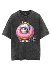 DONUT CAT, UNICORN HAT VINTAGE GYM SHIRT