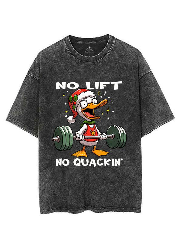 NO LIFT NO QUACKIN' VINTAGE GYM SHIRT