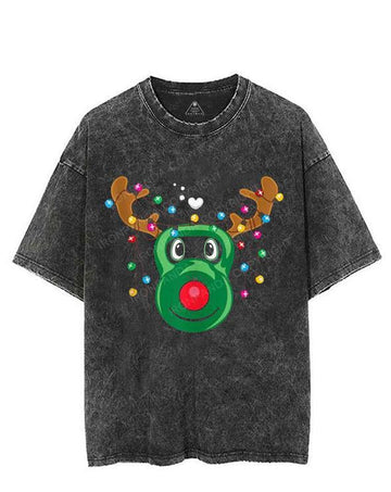 Workout Reindeer VINTAGE GYM SHIRT