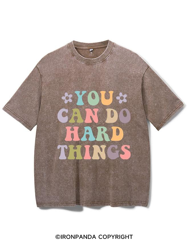 YOU CAN DO HARD THINGS VINTAGE GYM SHIRT