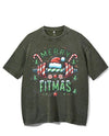 MERRY FITMAS VINTAGE GYM SHIRT