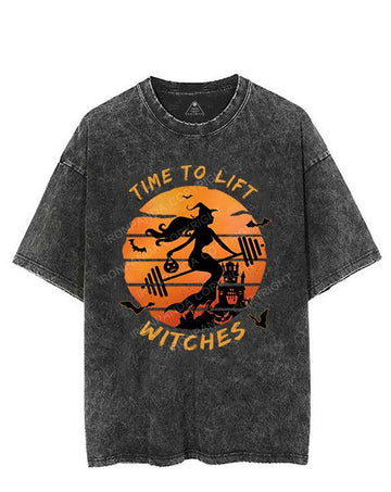 TIME TO LIFT WITCHES VINTAGE GYM SHIRT