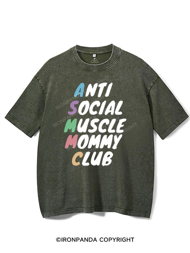 ANTI SOCIAL MUSCLE MOMMY CLUB VINTAGE GYM SHIRT
