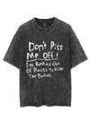 Don't Piss Me Off! I'm Running Out Of Places To Hide The Bodies. VINTAGE GYM SHIRT