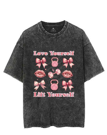 LOVE YOURSELF LIFT YOURSELF VINTAGE GYM SHIRT