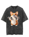 FIT CORGI VIBES VINTAGE GYM SHIRT