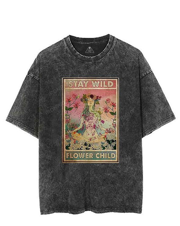 stay wild flower child VINTAGE GYM SHIRT