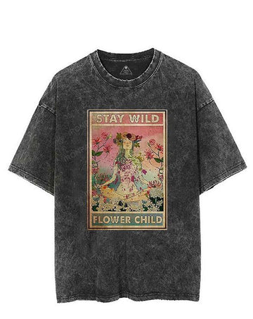 stay wild flower child VINTAGE GYM SHIRT