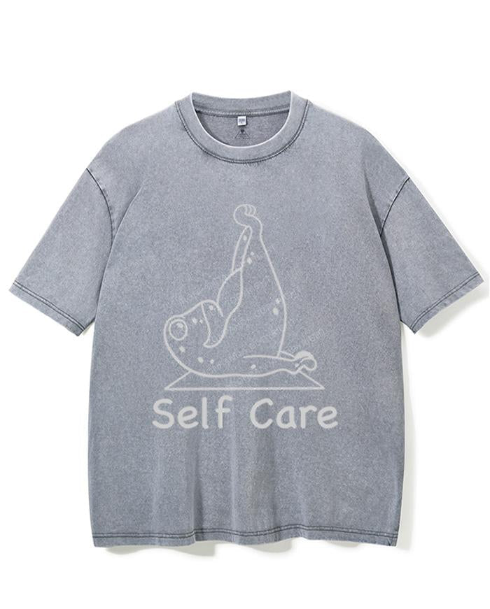 SELF CARE VINTAGE GYM SHIRT