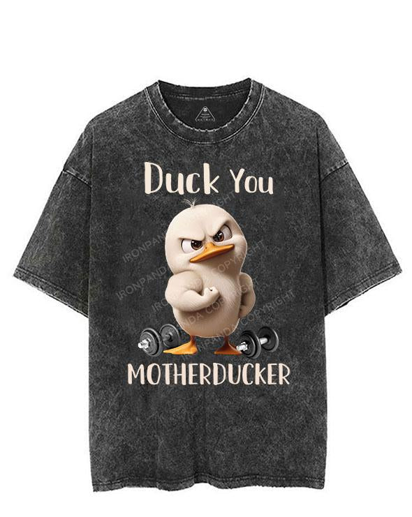 DUCK YOU MOTHERDUCKER VINTAGE GYM SHIRT