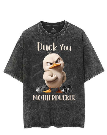 DUCK YOU MOTHERDUCKER VINTAGE GYM SHIRT