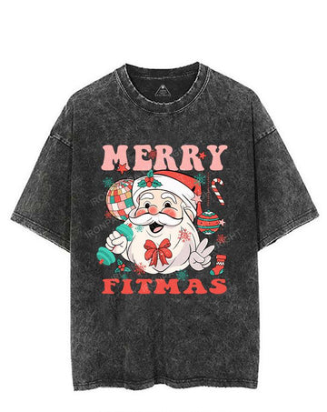 MERRY FITMAS VINTAGE GYM SHIRT