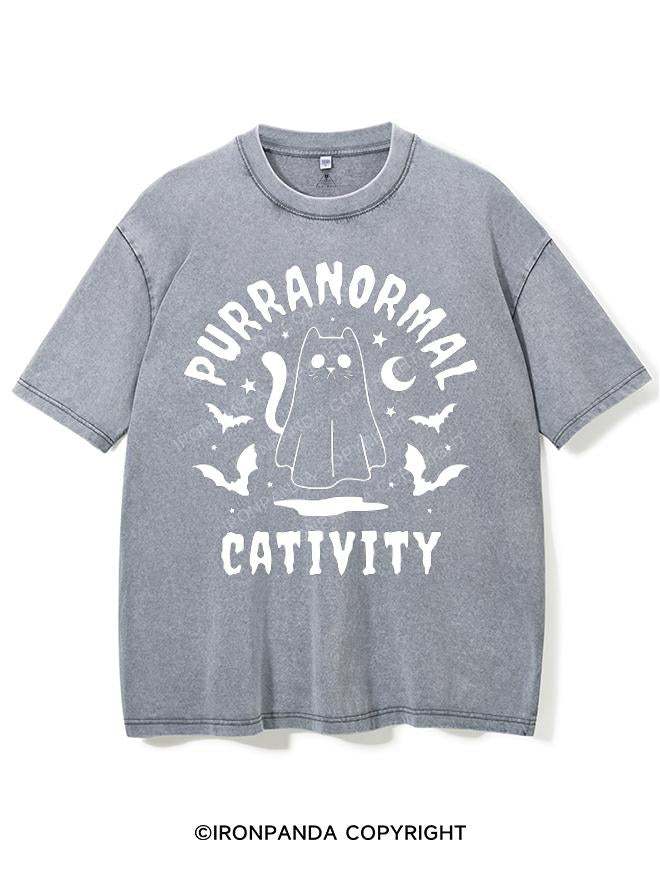 PURRANORMAL CATIVITY VINTAGE GYM SHIRT