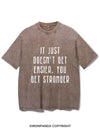 IT DOESN'T GET EASIER YOU JUST GET STRONGER VINTAGE GYM SHIRT