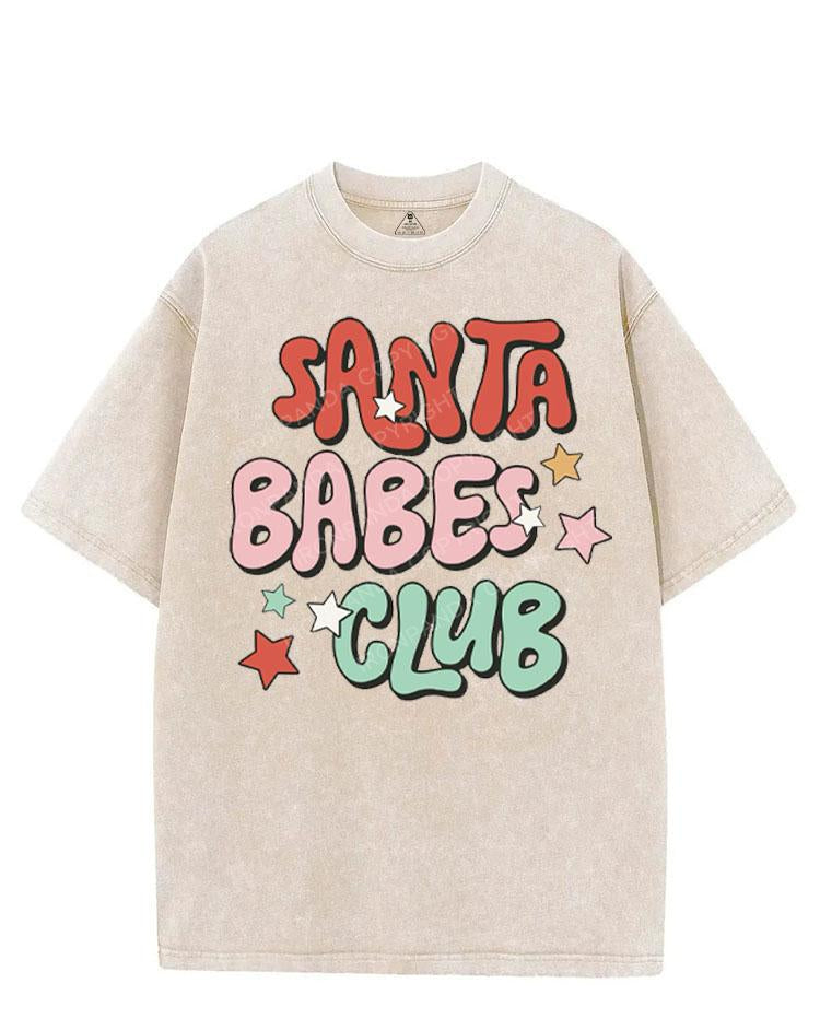 SANTA BABES CLUB VINTAGE GYM SHIRT