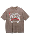 SLEIGHING MY WORKOUT FOR SANTA VINTAGE GYM SHIRT
