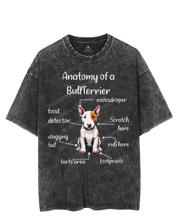 ANATOMY OF A BULLTERRIER VINTAGE GYM SHIRT
