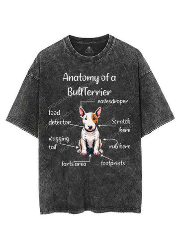 ANATOMY OF A BULLTERRIER VINTAGE GYM SHIRT