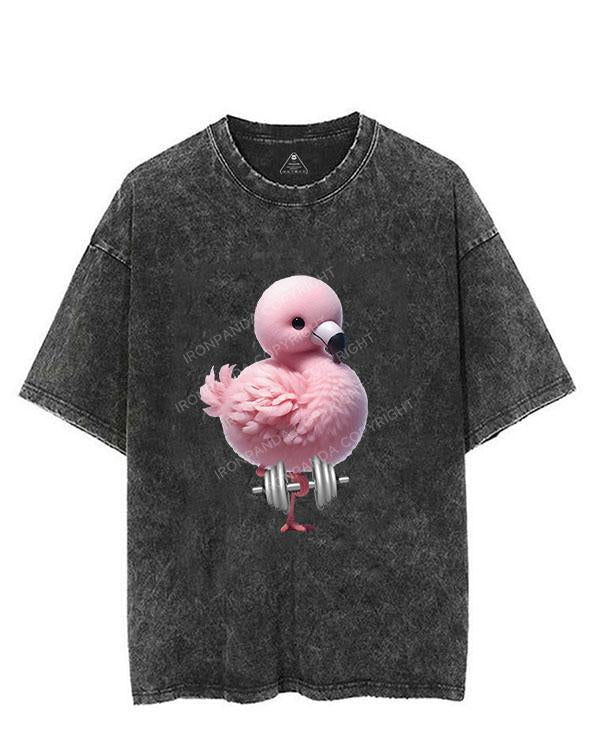 FLAMINGO LIFTING VINTAGE GYM SHIRT